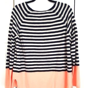 Vince Striped Colourblock Sweater